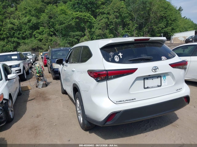 Aukcja sprzedaży 2022 Toyota Highlander Le, vin: 5TDBZRBH2NS562539, numer aukcji: 45350402