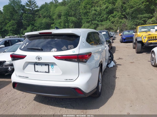 Aukcja sprzedaży 2022 Toyota Highlander Le, vin: 5TDBZRBH2NS562539, numer aukcji: 45350402