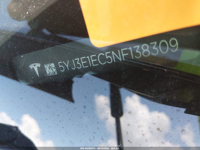 Aukcja sprzedaży 2022 Tesla Model 3 Performance Dual Motor All-wheel Drive, vin: 5YJ3E1EC5NF138309, numer aukcji: 45350474