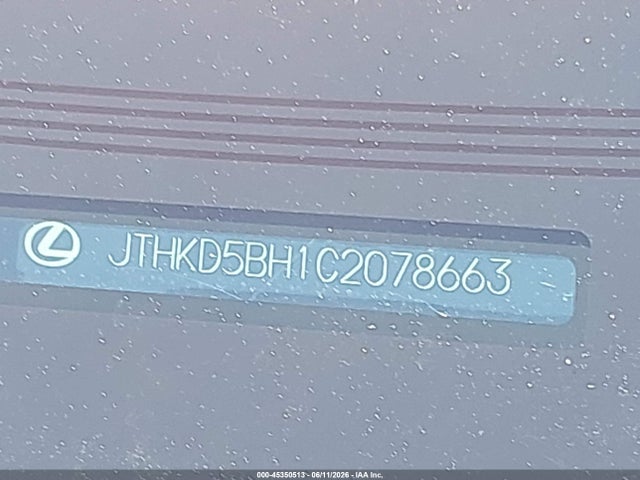 Aukcja sprzedaży 2012 Lexus Ct 200h Premium, vin: JTHKD5BH1C2078663, numer aukcji: 45350513