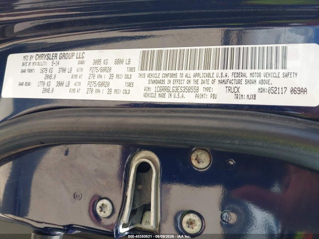 Продажа на аукционе авто 2014 Ram 1500 Lone Star, vin: 1C6RR6LG3ES358558, номер лота: 45350521