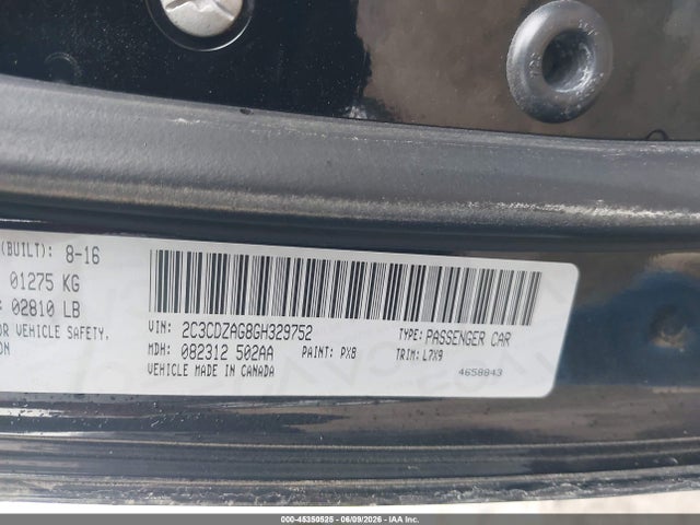 Dodge Challenger Sxt 2016 2C3CDZAG8GH329752 Image 9