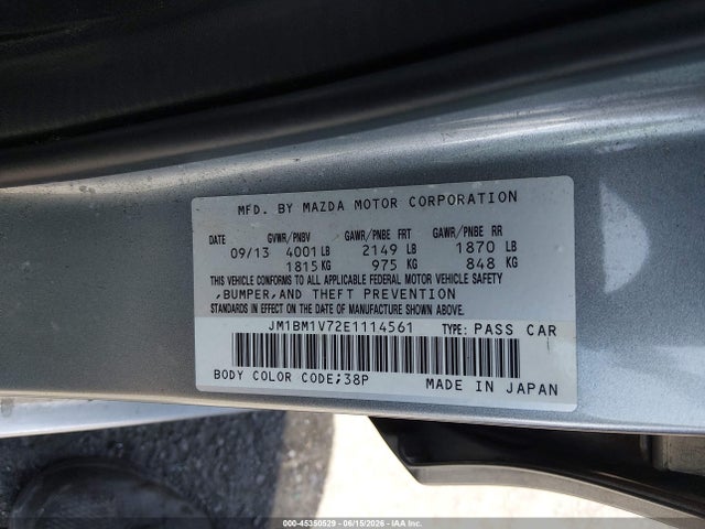 Mazda Mazda3 I Touring 2014 JM1BM1V72E1114561 Image 9
