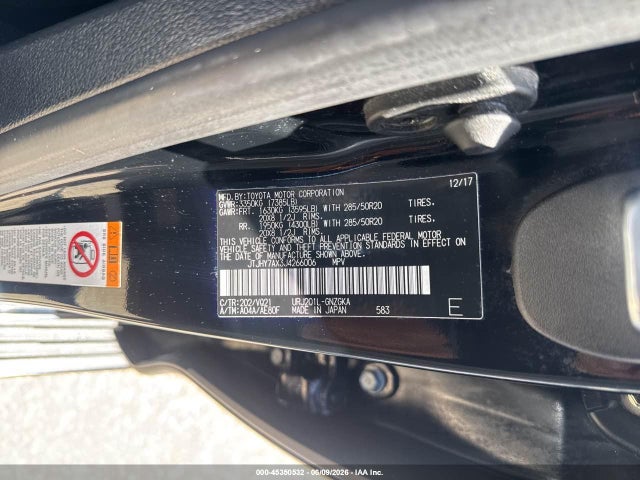 45350532 :رقم المزاد ، JTJHY7AX3J4266006 vin ، 2018 Lexus Lx 570 Two-row مزاد بيع