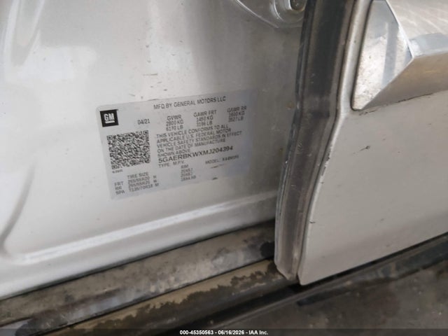 45350563 :رقم المزاد ، 5GAERBKWXMJ204394 vin ، 2021 Buick Enclave Fwd Essence مزاد بيع