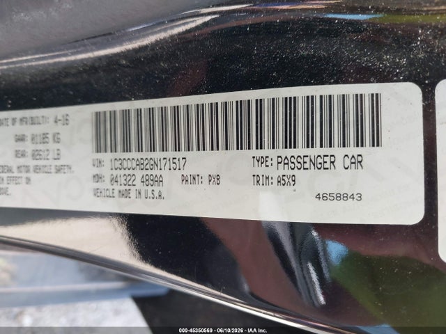 Aukcja sprzedaży 2016 Chrysler 200 Limited, vin: 1C3CCCAB2GN171517, numer aukcji: 45350569