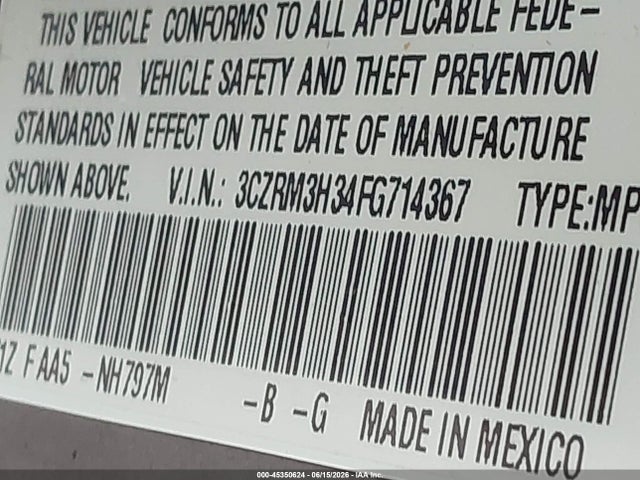 Honda CR-V LX 2015 3CZRM3H34FG714367 Image 9
