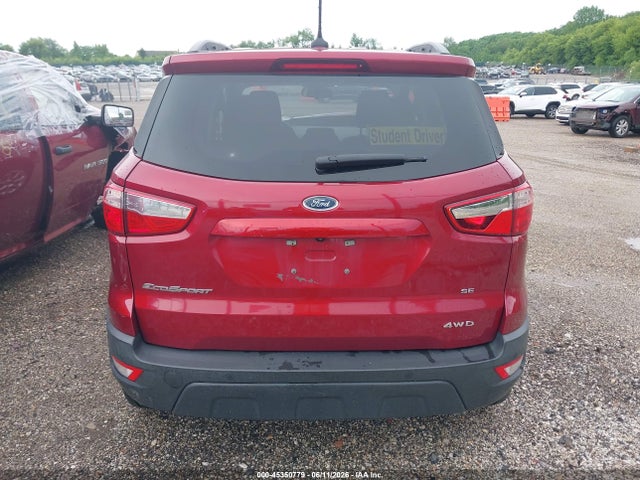 Продаж на аукціоні авто 2019 Ford Ecosport Se, vin: MAJ6S3GL9KC284919, номер лоту: 45350779
