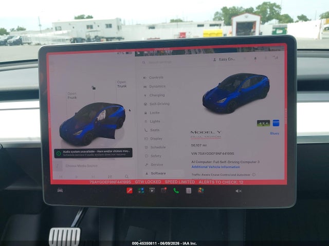 7SAYGDEF9NF441995 Tesla Model Y Performance Dual Motor All-wheel Drive