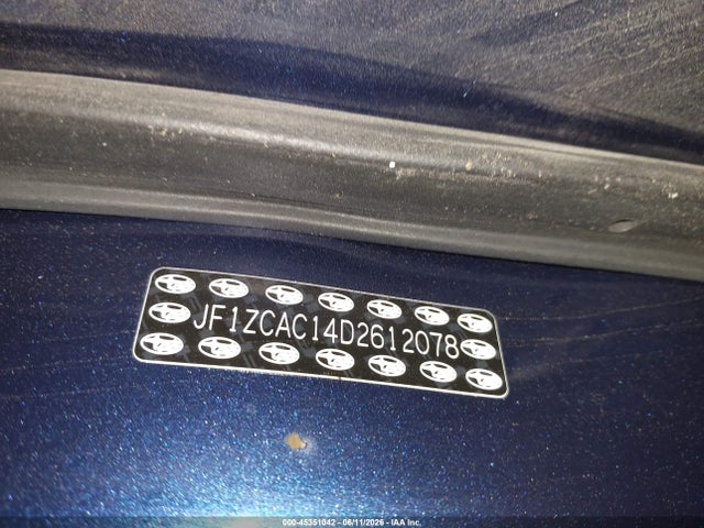 Продаж на аукціоні авто 2013 Subaru Brz Limited, vin: JF1ZCAC14D2612078, номер лоту: 45351042