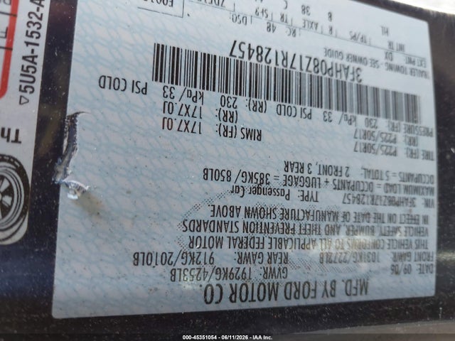 Aukcja sprzedaży 2007 Ford Fusion Sel, vin: 3FAHP08Z17R128457, numer aukcji: 45351054