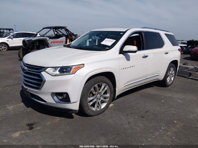 45351089 :رقم المزاد ، 1GNEVKKW4JJ127860 vin ، 2018 Chevrolet Traverse High Country مزاد بيع