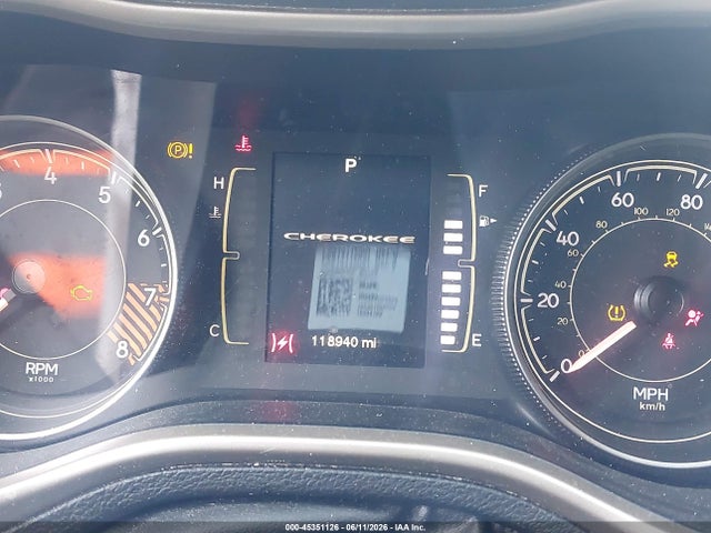 Продажа на аукционе авто 2014 Jeep Cherokee Latitude, vin: 1C4PJMCS0EW125407, номер лота: 45351126