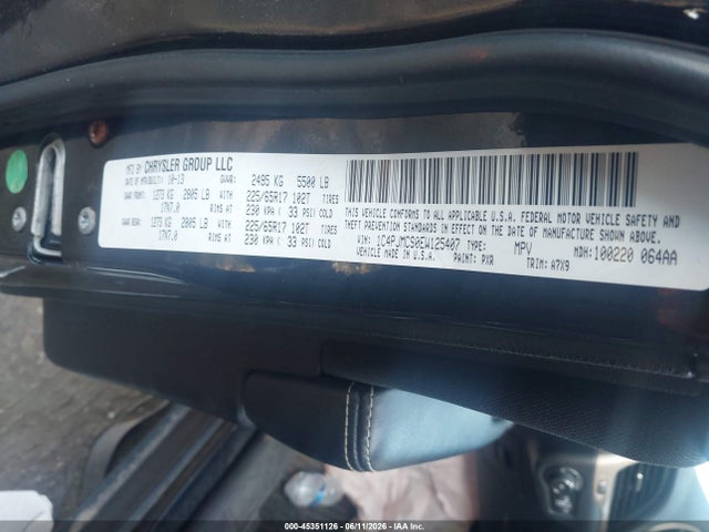Продажа на аукционе авто 2014 Jeep Cherokee Latitude, vin: 1C4PJMCS0EW125407, номер лота: 45351126