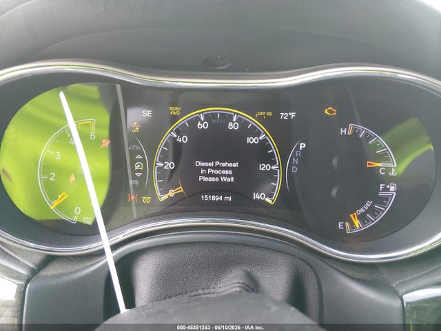 2016 Jeep Grand Cherokee Overland მანქანა იყიდება აუქციონზე, vin: 1C4RJFCM1GC300497, აუქციონის ნომერი: 45351253