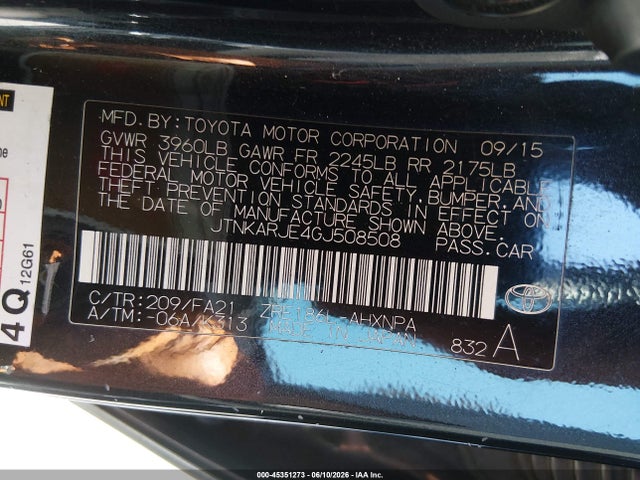 Scion IM 2016 JTNKARJE4GJ508508 Image 9