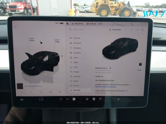 45351292 :رقم المزاد ، 7SAYGDEE2PF617330 vin ، 2023 Tesla Model Y Awd/long Range Dual Motor All-wheel Drive مزاد بيع