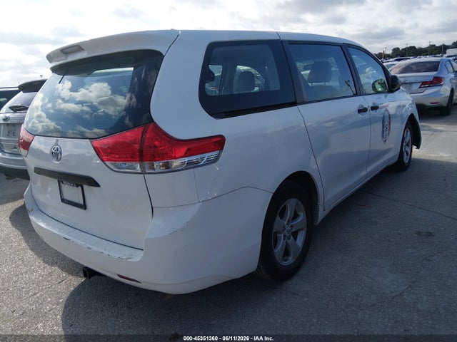 Продаж на аукціоні авто 2013 Toyota Sienna L V6 7 Passenger, vin: 5TDZK3DC0DS306500, номер лоту: 45351360