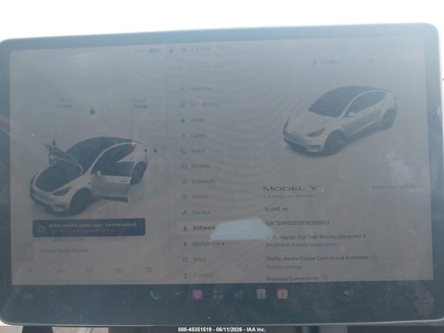 Продаж на аукціоні авто 2025 Tesla Model Y Long Range Dual Motor Rear-wheel Drive, vin: 7SAYGDED6SF269807, номер лоту: 45351519