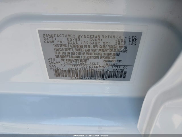 Nissan Sentra Sr Xtronic Cvt 2023 3N1AB8DVXPY280967 Image 9
