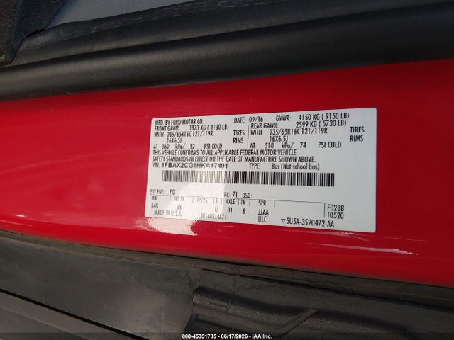 Ford Transit-350 Xl 2017 1FBAX2CG1HKA17401 Image 9