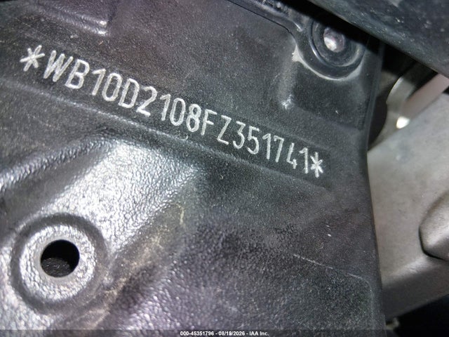 45351796 :رقم المزاد ، WB10D2108FZ351741 vin ، 2015 Bmw S 1000 Rr مزاد بيع