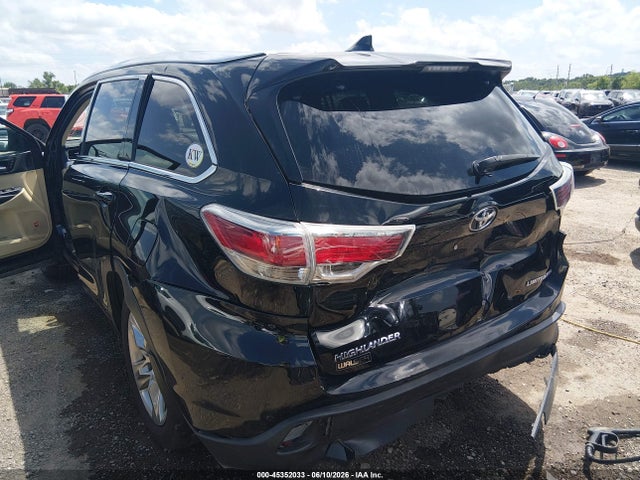 Продажа на аукционе авто 2015 Toyota Highlander Limited Platinum V6, vin: 5TDDKRFH3FS085385, номер лота: 45352033