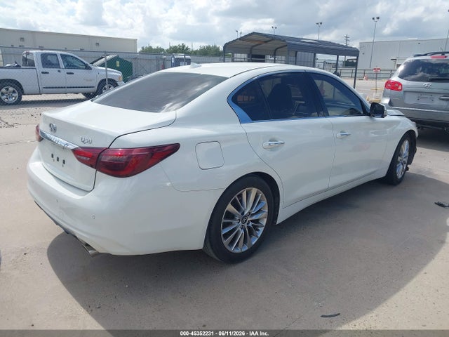 2021 Infiniti Q50 Luxe მანქანა იყიდება აუქციონზე, vin: JN1EV7BP3MM706441, აუქციონის ნომერი: 45352231