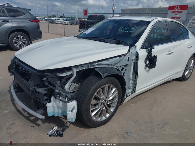 2021 Infiniti Q50 Luxe მანქანა იყიდება აუქციონზე, vin: JN1EV7BP3MM706441, აუქციონის ნომერი: 45352231