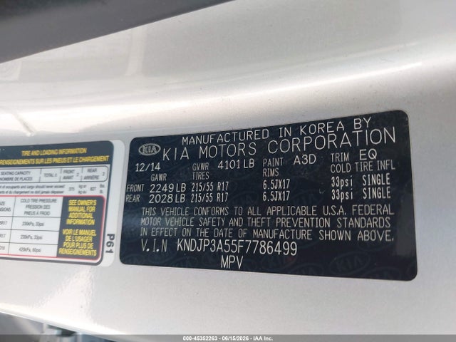Продажа на аукционе авто 2015 Kia Soul +, vin: KNDJP3A55F7786499, номер лота: 45352263