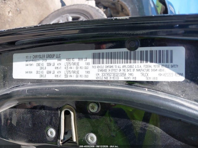 2014 Ram 2500 Slt მანქანა იყიდება აუქციონზე, vin: 3C6TR5DT3EG213250, აუქციონის ნომერი: 45352309