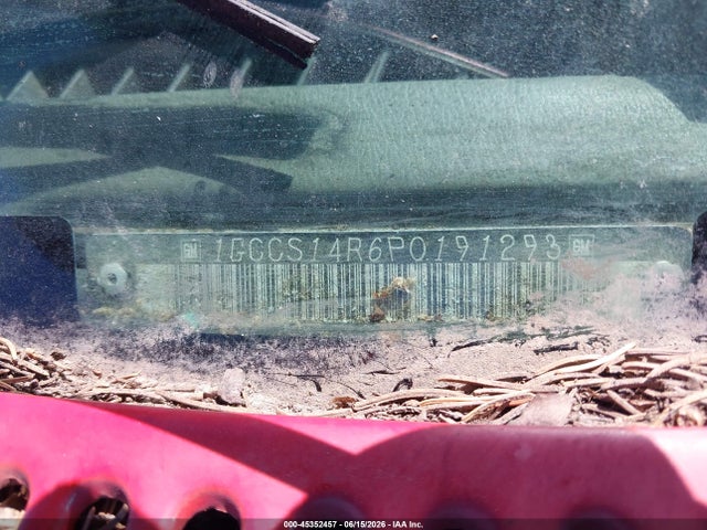 45352457 :رقم المزاد ، 1GCCS14R6P0191293 vin ، 1993 Chevrolet S Truck S10 مزاد بيع