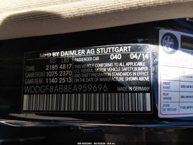 Продаж на аукціоні авто 2014 Mercedes-benz C 300 Sport 4matic, vin: WDDGF8AB8EA959696, номер лоту: 45352461