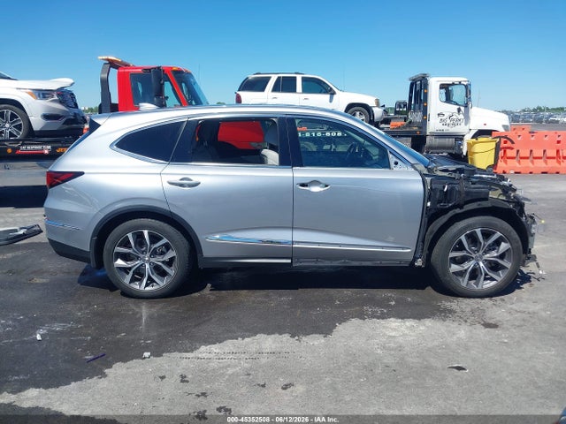 2022 Acura Mdx Technology Package მანქანა იყიდება აუქციონზე, vin: 5J8YE1H4XNL043981, აუქციონის ნომერი: 45352508