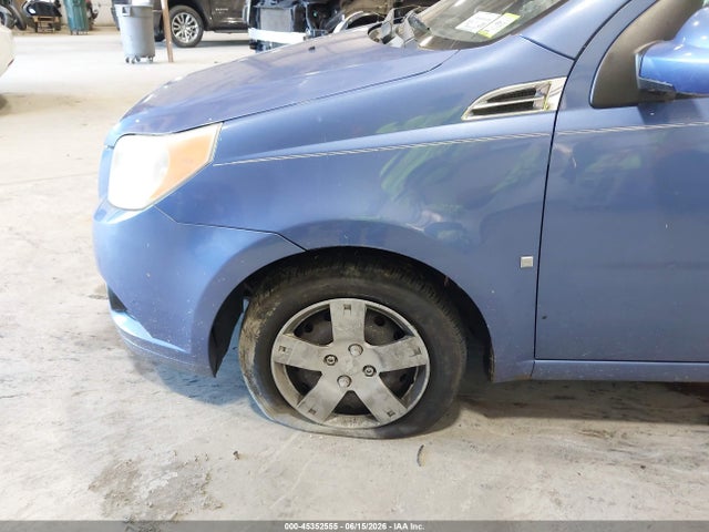 2009 Chevrolet Aveo Lt მანქანა იყიდება აუქციონზე, vin: KL1TD66E89B317086, აუქციონის ნომერი: 45352555