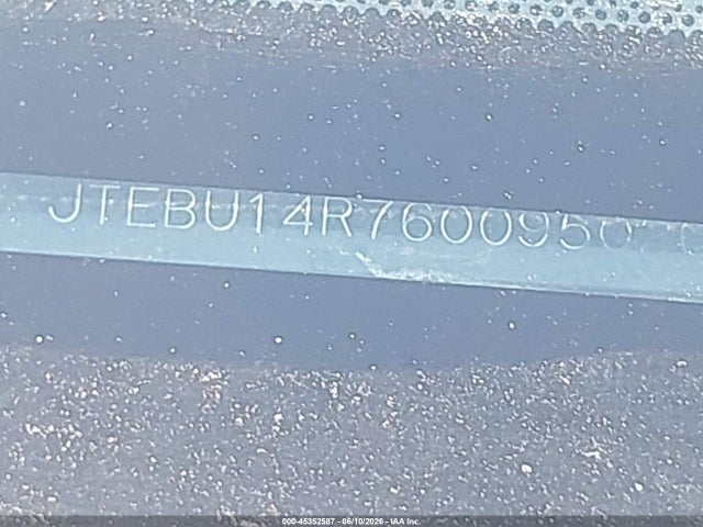 45352587 :رقم المزاد ، JTEBU14R760095026 vin ، 2006 Toyota 4runner Sr5 مزاد بيع