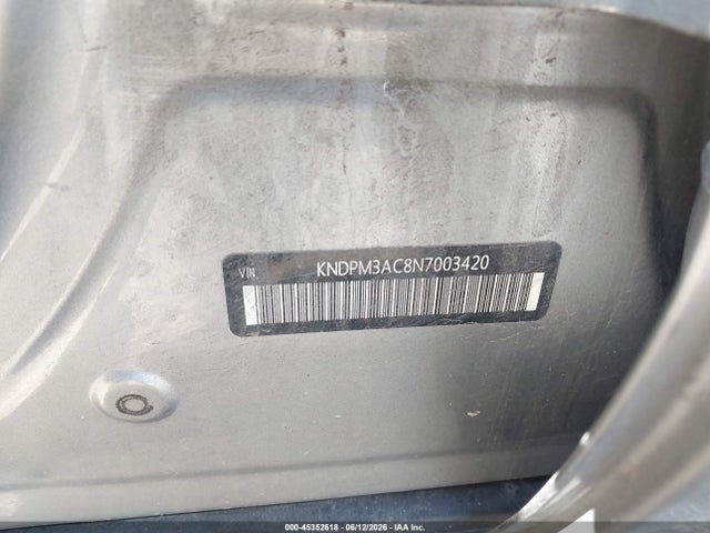 2022 Kia Sportage Lx მანქანა იყიდება აუქციონზე, vin: KNDPM3AC8N7003420, აუქციონის ნომერი: 45352618