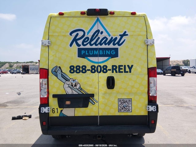 Продажа на аукционе авто 2025 Ram Promaster 2500 Tradesman High Roof 159 Wb W/pass Seat, vin: 3C6LRVDG4SE554795, номер лота: 45352865