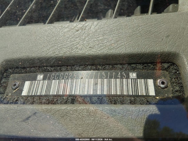 45352885 :رقم المزاد ، 1GCGG25V871131143 vin ، 2007 Chevrolet Express Work Van مزاد بيع