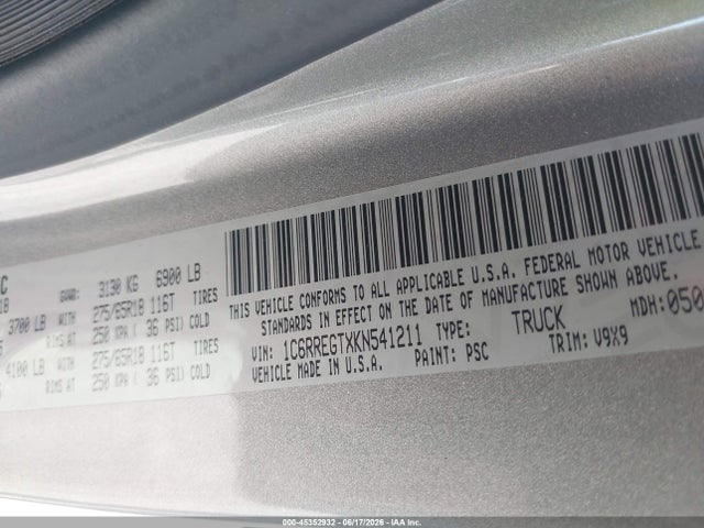 Продажа на аукционе авто 2019 Ram 1500 Tradesman  4x2 5'7 Box, vin: 1C6RREGTXKN541211, номер лота: 45352932