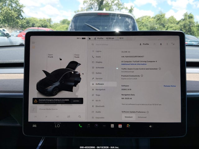 Продаж на аукціоні авто 2024 Tesla Model Y Long Range Single Motor Rear-wheel Drive/rwd, vin: 7SAYGDED2RF096457, номер лоту: 45352998