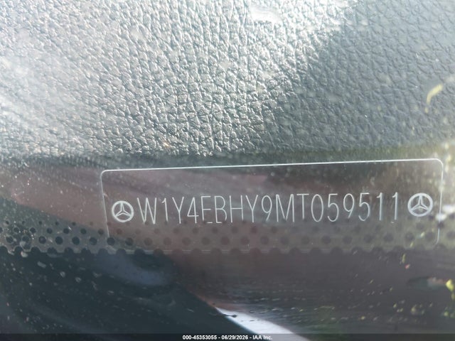 Продаж на аукціоні авто 2021 Mercedes-benz Sprinter 2500 Standard Roof V6, vin: W1Y4EBHY9MT059511, номер лоту: 45353055