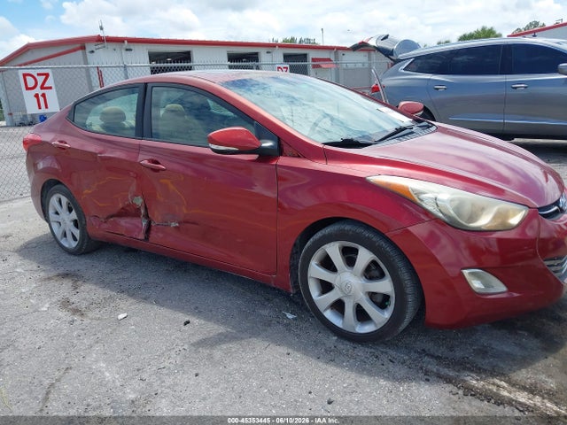 2013 Hyundai Elantra Limited მანქანა იყიდება აუქციონზე, vin: 5NPDH4AE0DH242405, აუქციონის ნომერი: 45353445