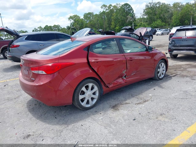 2013 Hyundai Elantra Limited მანქანა იყიდება აუქციონზე, vin: 5NPDH4AE0DH242405, აუქციონის ნომერი: 45353445