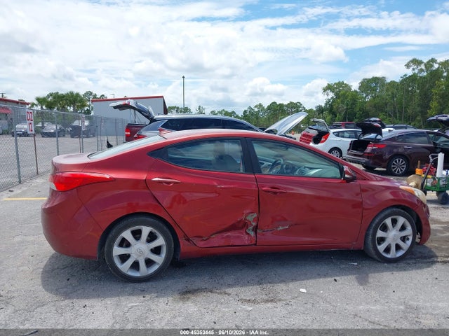 2013 Hyundai Elantra Limited მანქანა იყიდება აუქციონზე, vin: 5NPDH4AE0DH242405, აუქციონის ნომერი: 45353445