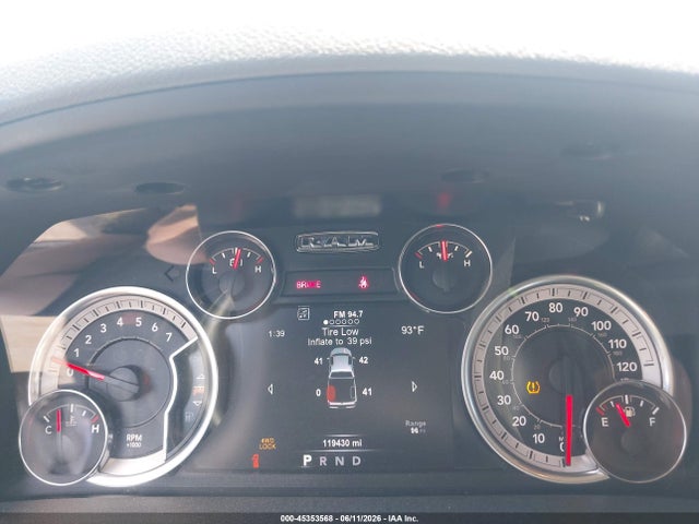 2018 Ram 1500 Big Horn  4x4 5'7 Box მანქანა იყიდება აუქციონზე, vin: 1C6RR7LTXJS343519, აუქციონის ნომერი: 45353568