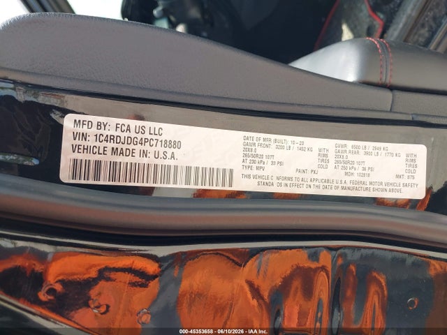 Dodge Durango Gt Awd 2023 1C4RDJDG4PC718880 Image 9
