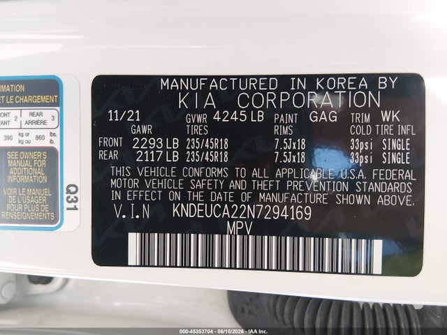 KIA Seltos Nightfall Edition 2022 KNDEUCA22N7294169 Image 9