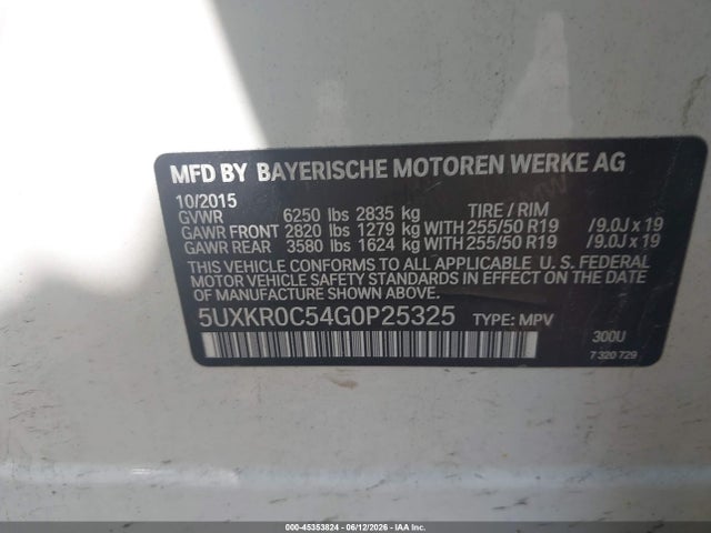 BMW X5 Xdrive35i 2016 5UXKR0C54G0P25325 Image 9