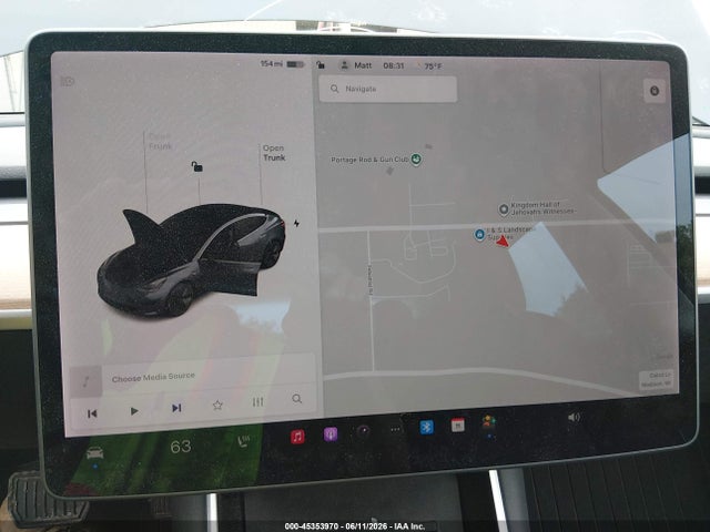 45353970 :رقم المزاد ، 5YJ3E1EB8KF477357 vin ، 2019 Tesla Model 3 Long Range/performance مزاد بيع